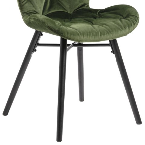 ACTONA Krzesło Batilda VIC Forest green/ pikowa na ACTONA Krzesło Batilda VIC Forest green/ pikowa na