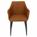 Intesi Krzesło Emma Vintage PU Brandy Intesi Krzesło Emma Vintage PU Brandy
