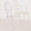 KRZESŁO Z PODŁOKIETNIKAMI KING ARM transparentne - poliwęglan KING HOME KRZESŁO Z PODŁOKIETNIKAMI KING ARM transparentne - poliwęglan KING HOME