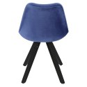 Intesi Krzesło Norden Star Square black Velvet niebieskie Intesi Krzesło Norden Star Square black Velvet niebieskie