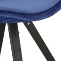 Intesi Krzesło Norden Star Square black Velvet niebieskie Intesi Krzesło Norden Star Square black Velvet niebieskie
