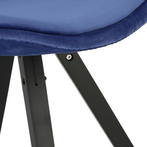 Intesi Krzesło Norden Star Square black Velvet niebieskie Intesi Krzesło Norden Star Square black Velvet niebieskie