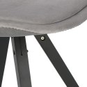 Intesi Krzesło Norden Star Square black Velvet szare Intesi Krzesło Norden Star Square black Velvet szare