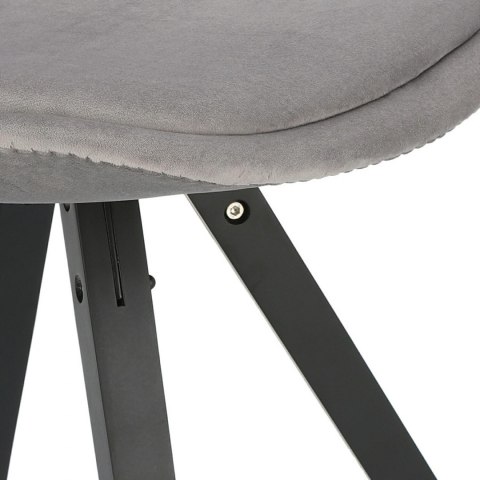 Intesi Krzesło Norden Star Square black Velvet szare Intesi Krzesło Norden Star Square black Velvet szare