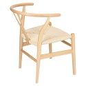 D2.DESIGN Krzesło Wicker lite drewno bukowe Naturalne siedzisko plecionka ze sznurka jutowego Naturalny inspirowane Wishbone D2.DESIGN Krzesło Wicker lite drewno bukowe Naturalne siedzisko plecionka ze sznurka jutowego Naturalny inspirowane Wishbone