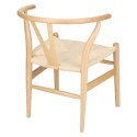 D2.DESIGN Krzesło Wicker lite drewno bukowe Naturalne siedzisko plecionka ze sznurka jutowego Naturalny inspirowane Wishbone D2.DESIGN Krzesło Wicker lite drewno bukowe Naturalne siedzisko plecionka ze sznurka jutowego Naturalny inspirowane Wishbone