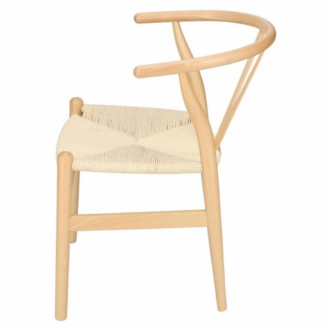 D2.DESIGN Krzesło Wicker lite drewno bukowe Naturalne siedzisko plecionka ze sznurka jutowego Naturalny inspirowane Wishbone D2.DESIGN Krzesło Wicker lite drewno bukowe Naturalne siedzisko plecionka ze sznurka jutowego Naturalny inspirowane Wishbone