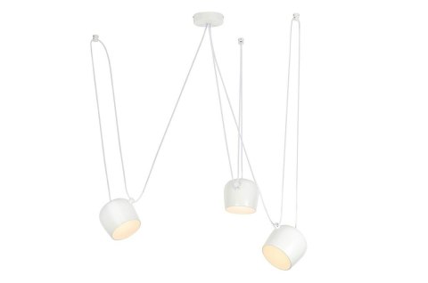King Home Lampa wisząca sufitowa EYE 3 biała LED aluminium możliwoś rozmieszczenia reflektorów w różnych odległościach od siebie King Home Lampa wisząca sufitowa EYE 3 biała LED aluminium możliwoś rozmieszczenia reflektorów w różnych odległościach od siebie