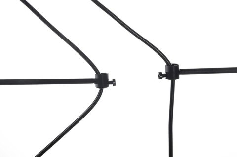 LAMPA WISZĄCA LED FLUSSO LINE 4 CZARNA KLOSZE SZKŁO SATYNOWE King Home LAMPA WISZĄCA LED FLUSSO LINE 4 CZARNA KLOSZE SZKŁO SATYNOWE King Home