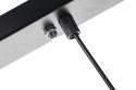 LAMPA WISZĄCA LED FLUSSO LINE 4 CZARNA KLOSZE SZKŁO SATYNOWE King Home LAMPA WISZĄCA LED FLUSSO LINE 4 CZARNA KLOSZE SZKŁO SATYNOWE King Home