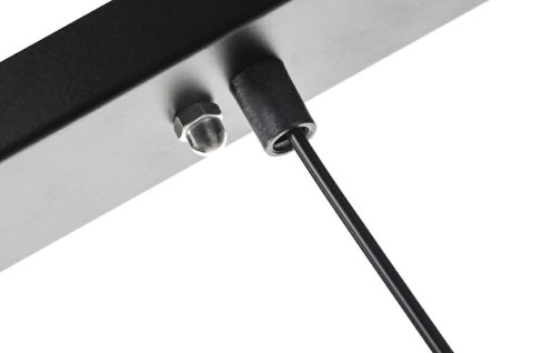 LAMPA WISZĄCA LED FLUSSO LINE 4 CZARNA KLOSZE SZKŁO SATYNOWE King Home LAMPA WISZĄCA LED FLUSSO LINE 4 CZARNA KLOSZE SZKŁO SATYNOWE King Home