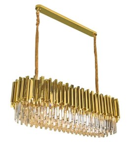 Lampa wisząca IMPERIAL LONG GOLD 90 - stal, kryształ