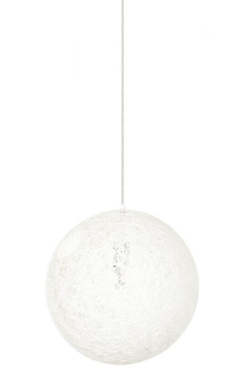 King Home Lampa wisząca LUNA 40 biała - sznurek konopny King Home Lampa wisząca LUNA 40 biała - sznurek konopny