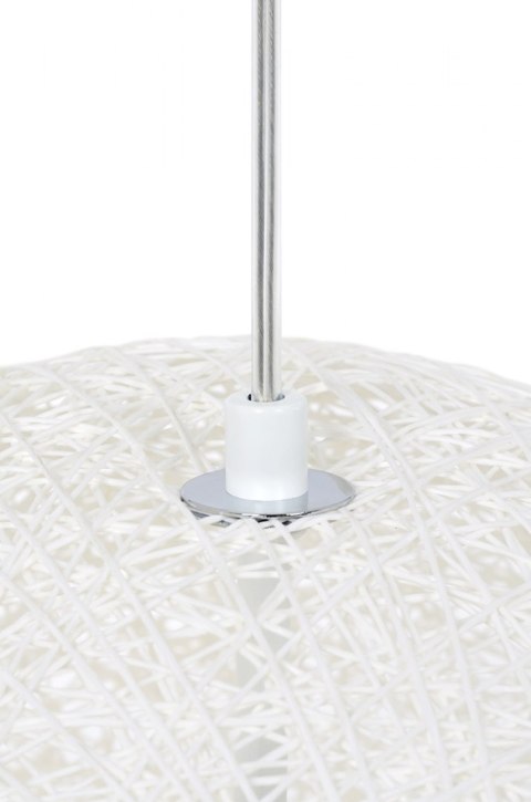 King Home Lampa wisząca LUNA 40 biała - sznurek konopny King Home Lampa wisząca LUNA 40 biała - sznurek konopny