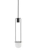 Light&Living Lampa wisząca Yazlin z uchwytem na rośli ny szara