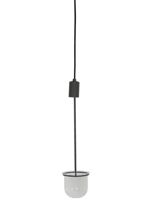Light&Living Lampa wisząca Yazlin z uchwytem na rośli ny szara Light&Living Lampa wisząca Yazlin z uchwytem na rośli ny szara
