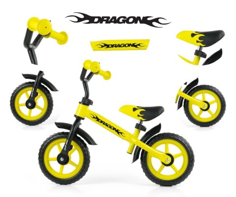 Milly Mally Rowerek Biegowy Dragon yellow Milly Mally Rowerek Biegowy Dragon yellow