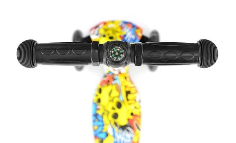 Milly Mally Hulajnoga Scooter Jeździk Magic Graffiti Czarny Żółty regulowana wysokość kierownicy świecące koła hamulec 3 lata+ Milly Mally Hulajnoga Scooter Jeździk Magic Graffiti Czarny Żółty regulowana wysokość kierownicy świecące koła hamulec 3 lata+