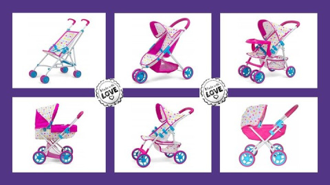 Milly Mally Wózek dla lalek Alice Candy Milly Mally Wózek dla lalek Alice Candy