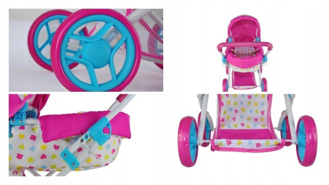 Milly Mally Wózek dla lalek Alice Candy Milly Mally Wózek dla lalek Alice Candy