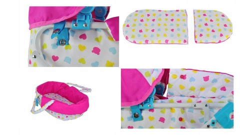 Milly Mally Wózek dla lalek Alice Candy Milly Mally Wózek dla lalek Alice Candy
