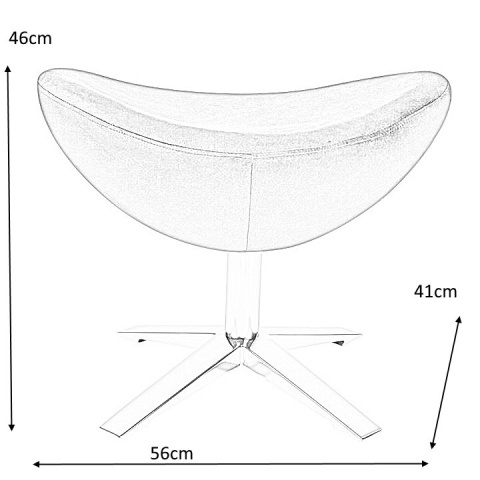 King Home Podnóżek EGG SZEROKI VELVET ciemny zielony.18 - welur, podstawa stal polerowana King Home Podnóżek EGG SZEROKI VELVET ciemny zielony.18 - welur, podstawa stal polerowana