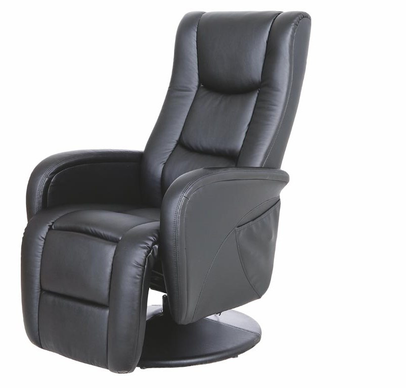 OD RĘKI Halmar PULSAR Relaksacyjny fotel z masażem podgrzewaniem czarny