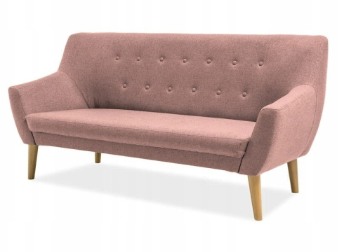 SIGNAL SOFA NORDIC 3 KOLOR RÓŻ TKANINA / BUK SIGNAL SOFA NORDIC 3 KOLOR RÓŻ TKANINA / BUK