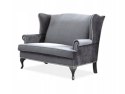 SIGNAL SOFA BENJAMIN 2 VELVET SZARY/ WENGE SIGNAL SOFA BENJAMIN 2 VELVET SZARY/ WENGE