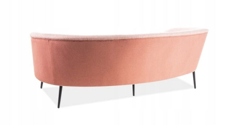 SIGNAL SOFA ELVIS TAPICEROWANA RÓŻOWY/ CZARNY SIGNAL SOFA ELVIS TAPICEROWANA RÓŻOWY/ CZARNY