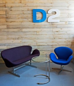 D2.DESIGN Stolik Frame blat szklany