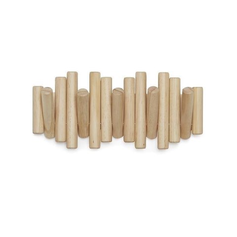 UMBRA funkcjonalny wieszak na ubrania PICKET - drewno naturalny UMBRA funkcjonalny wieszak na ubrania PICKET - drewno naturalny