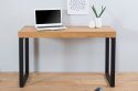 INVICTA biurko OAK 120 dąb - fornirowany MDF, nogi metalowe INVICTA biurko OAK 120 dąb - fornirowany MDF, nogi metalowe