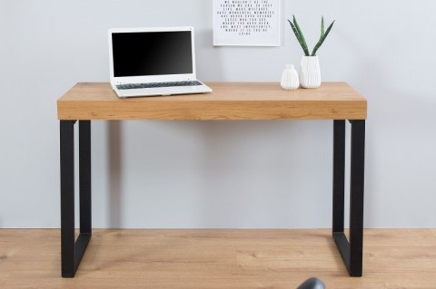 INVICTA biurko OAK 120 dąb - fornirowany MDF, nogi metalowe INVICTA biurko OAK 120 dąb - fornirowany MDF, nogi metalowe