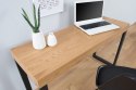 INVICTA biurko OAK 120 dąb - fornirowany MDF, nogi metalowe INVICTA biurko OAK 120 dąb - fornirowany MDF, nogi metalowe