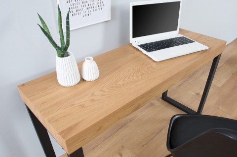 INVICTA biurko OAK 120 dąb - fornirowany MDF, nogi metalowe INVICTA biurko OAK 120 dąb - fornirowany MDF, nogi metalowe