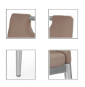 Halmar K202 krzesło Cappuccino ekoskóra/metal Halmar K202 krzesło Cappuccino ekoskóra/metal