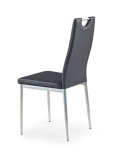 Halmar K202 krzesło do jadalni Czarne ekoskóra, metal