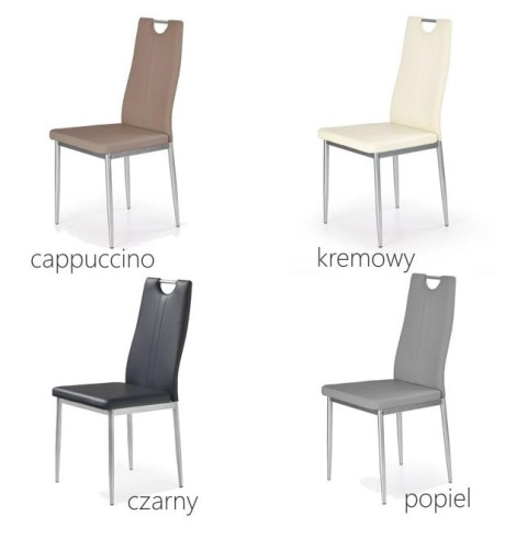 Halmar K202 krzesło popiel (szare) ekoskóra + stelaż metal Halmar K202 krzesło popiel (szare) ekoskóra + stelaż metal