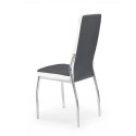 Halmar K210 krzesło do jadalni popiel / biały, materiał: stal chromowana / ekoskóra