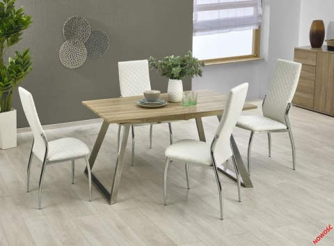 Halmar K238 krzesło białe ekoskóra / stal chromowana Halmar K238 krzesło białe ekoskóra / stal chromowana