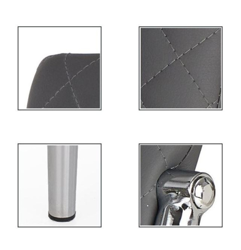Halmar K238 krzesło do jadalni popielate ekoskóra/metal Halmar K238 krzesło do jadalni popielate ekoskóra/metal
