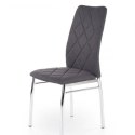 Halmar K309 krzesło ciemny popiel, materiał: tkanina / stal chromowana Halmar K309 krzesło ciemny popiel, materiał: tkanina / stal chromowana