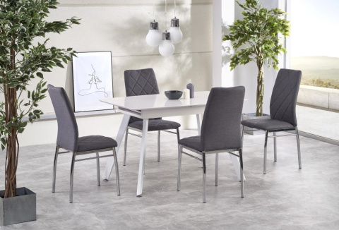 Halmar K309 krzesło ciemny popiel, materiał: tkanina / stal chromowana Halmar K309 krzesło ciemny popiel, materiał: tkanina / stal chromowana