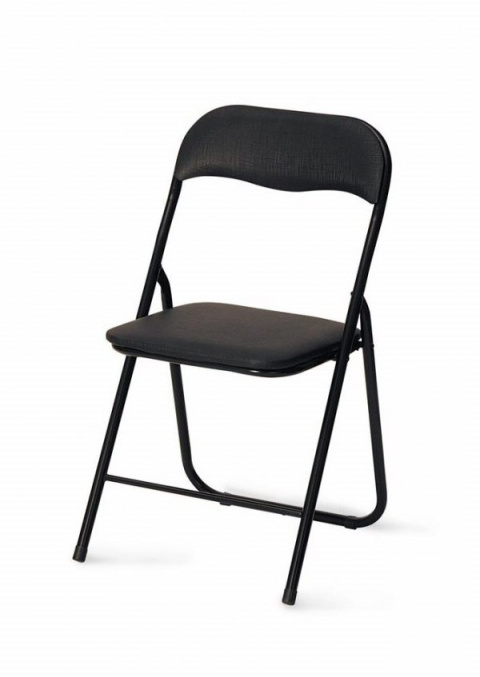 Halmar K5 krzesło czarny składane PVC stal malowana proszkowo Halmar K5 krzesło czarny składane PVC stal malowana proszkowo