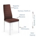 Halmar K70C new krzesło brązowy