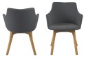 ACTONA Krzesło Bella Anthracite Oak ACTONA Krzesło Bella Anthracite Oak