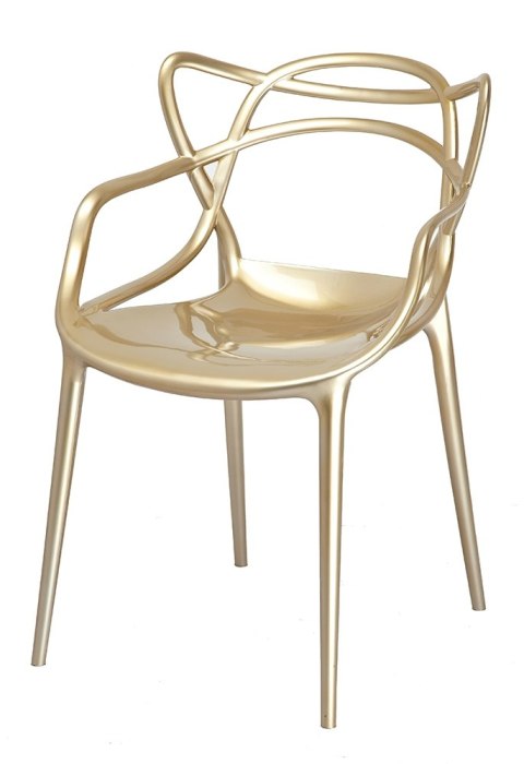 KRZESŁO LUXO ZŁOTE - tworzywo ABS King Home eleganckie wytrzymałe i wygodne KRZESŁO LUXO ZŁOTE - tworzywo ABS King Home eleganckie wytrzymałe i wygodne