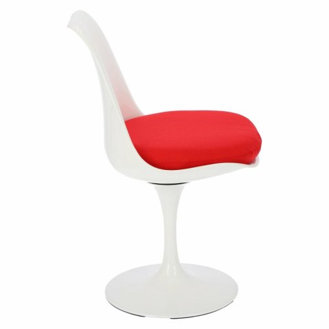 D2.DESIGN Krzesło Tul białe/czerwona poduszka D2.DESIGN Krzesło Tul białe/czerwona poduszka