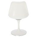 D2.DESIGN Krzesło Tul białe/czerwona poduszka D2.DESIGN Krzesło Tul białe/czerwona poduszka
